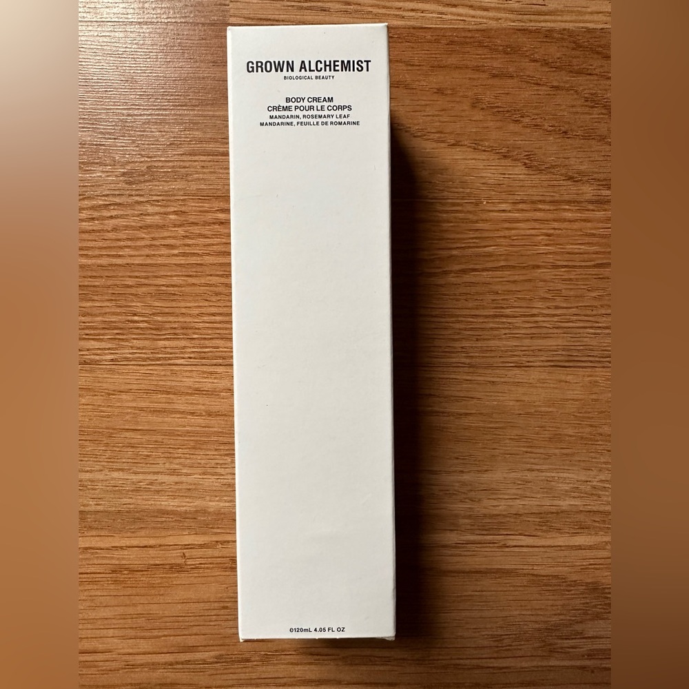 GROWN ALCHEMIST Body Cream, MANDARIN, ROSEMARY LEAF,NWT/Sealed,4.05 oz.